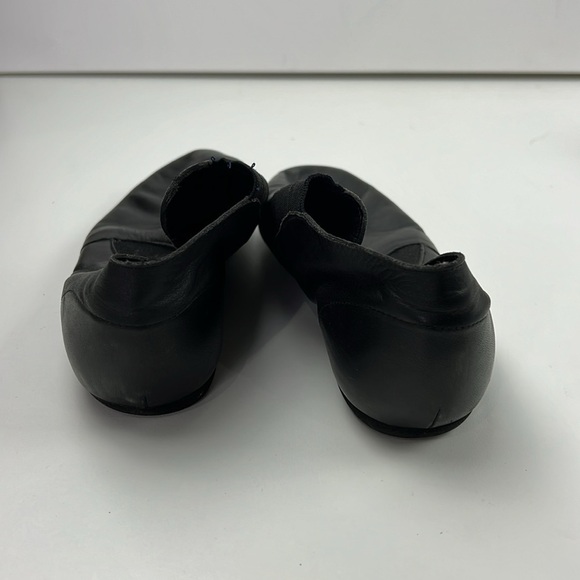 Black Leather Jazz  Dance Shoes size 9 - Picture 3 of 7